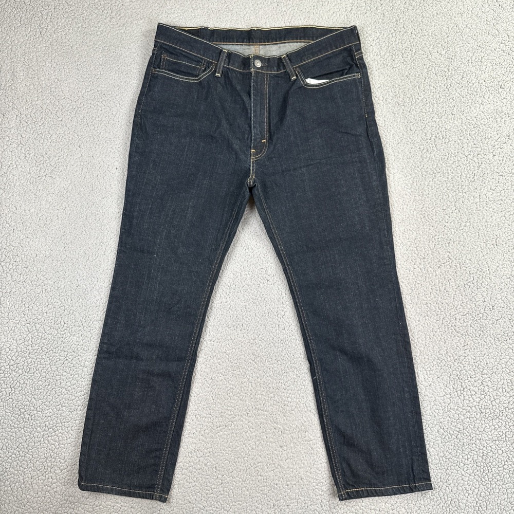 Levi's 541 Athletic Fit Taper Leg Jeans Men 38x30 Blue Dark Wash Stretch Preppy